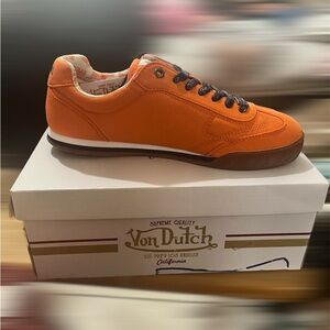 Von Dutch Men's Bold Orange Sneakers
